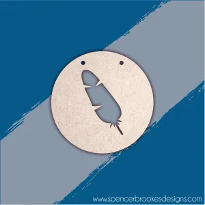 MDF Feather Circle Bunting