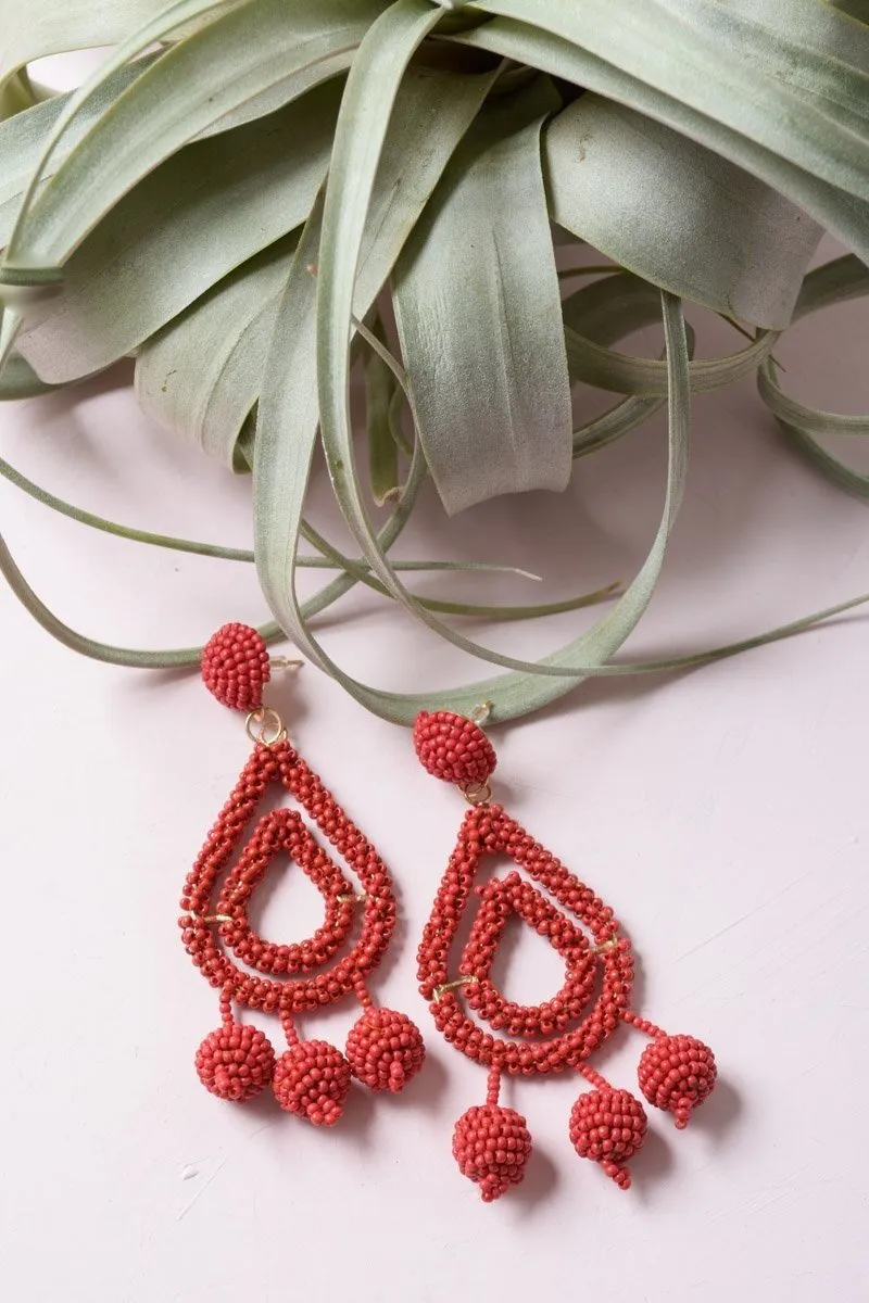 Micro Bead Dangle Earrings