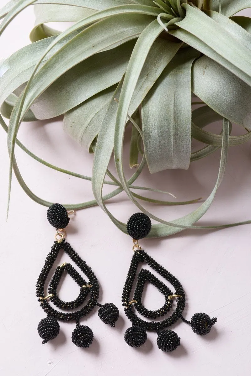 Micro Bead Dangle Earrings