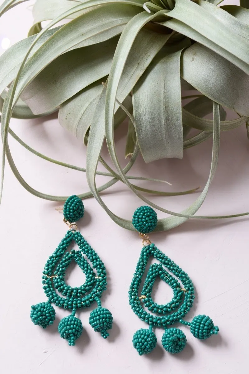 Micro Bead Dangle Earrings