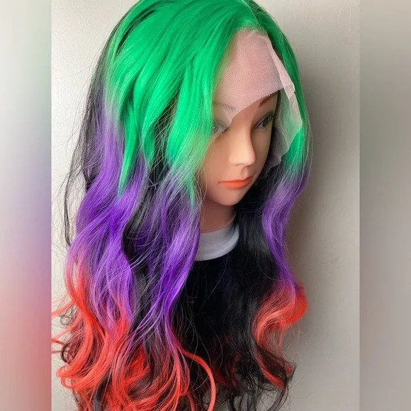 Mixed Colors Lace Front Wigs