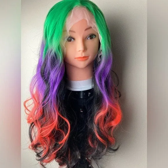 Mixed Colors Lace Front Wigs