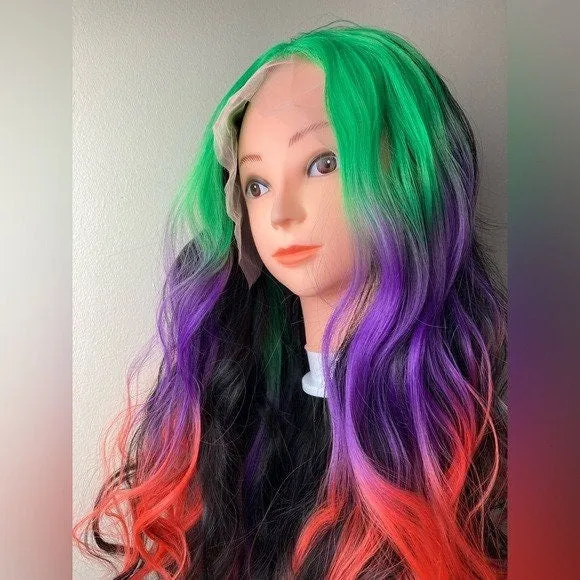 Mixed Colors Lace Front Wigs