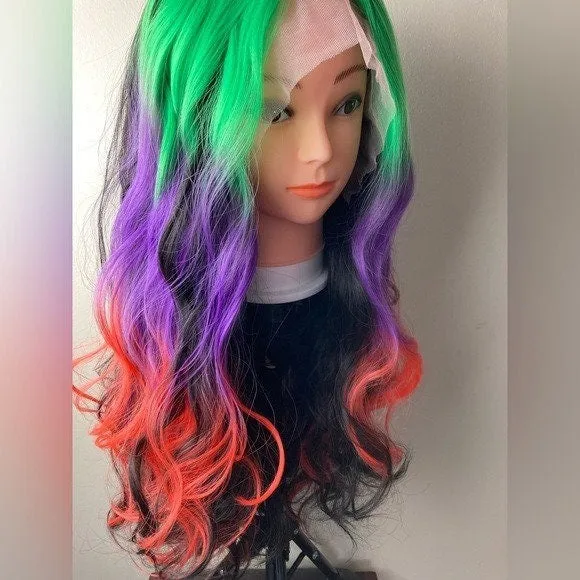 Mixed Colors Lace Front Wigs