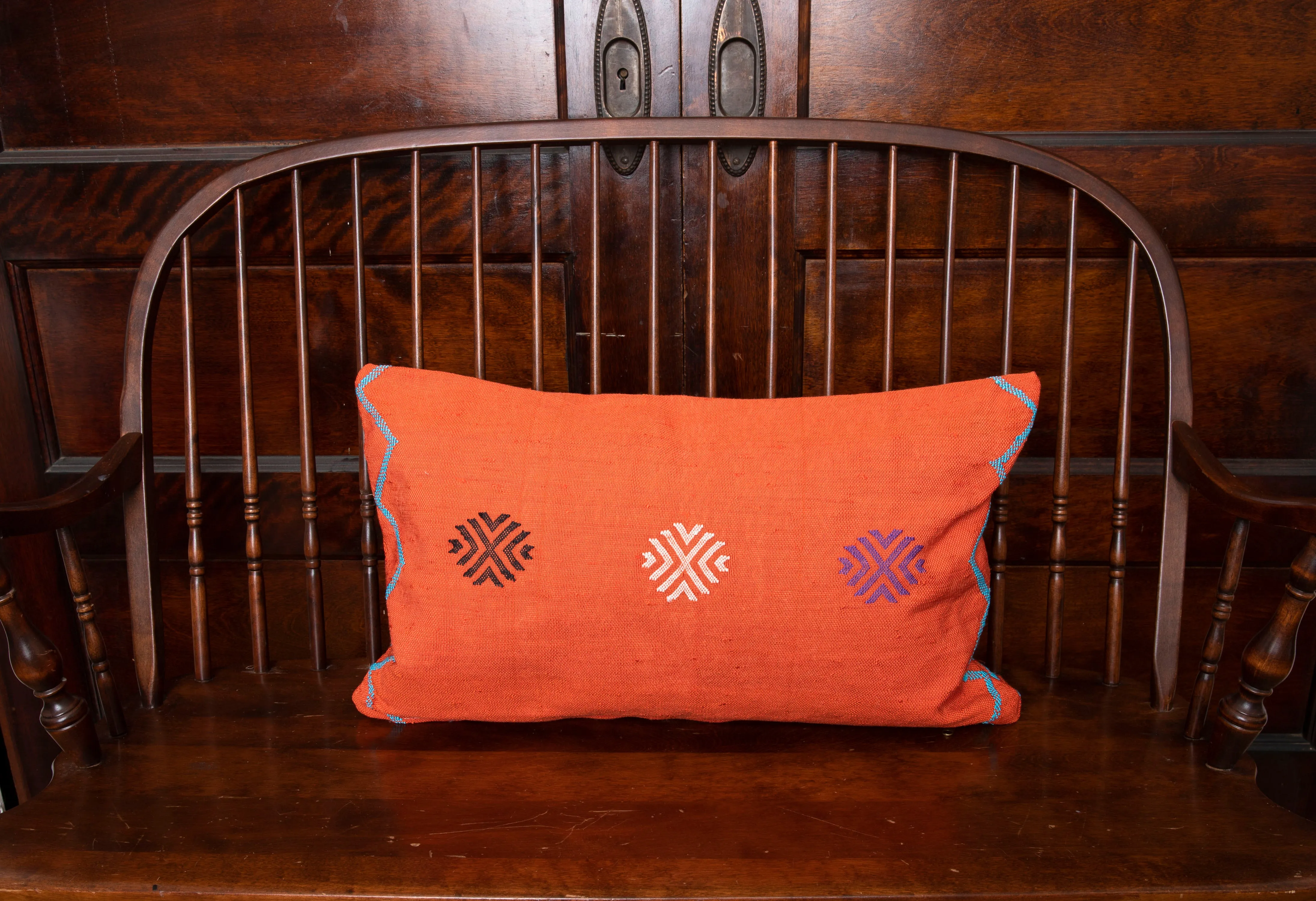 Moroccan Sabra Cactus Silk Lumbar Pillow Cover