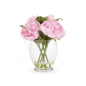 Napa Home Garden, PEONY 9" ARRANGEMENT IN VASE PINK,cc271pk