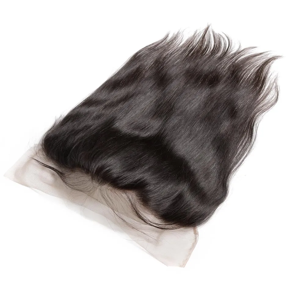 Natural Color Brazilian Hair Straight Texture HD Lace 13x4 Lace Frontal LLB01