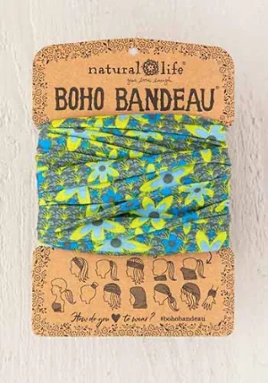 Natural Life boho bandeau blue and green