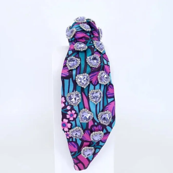 Night Garden Hearts Headband