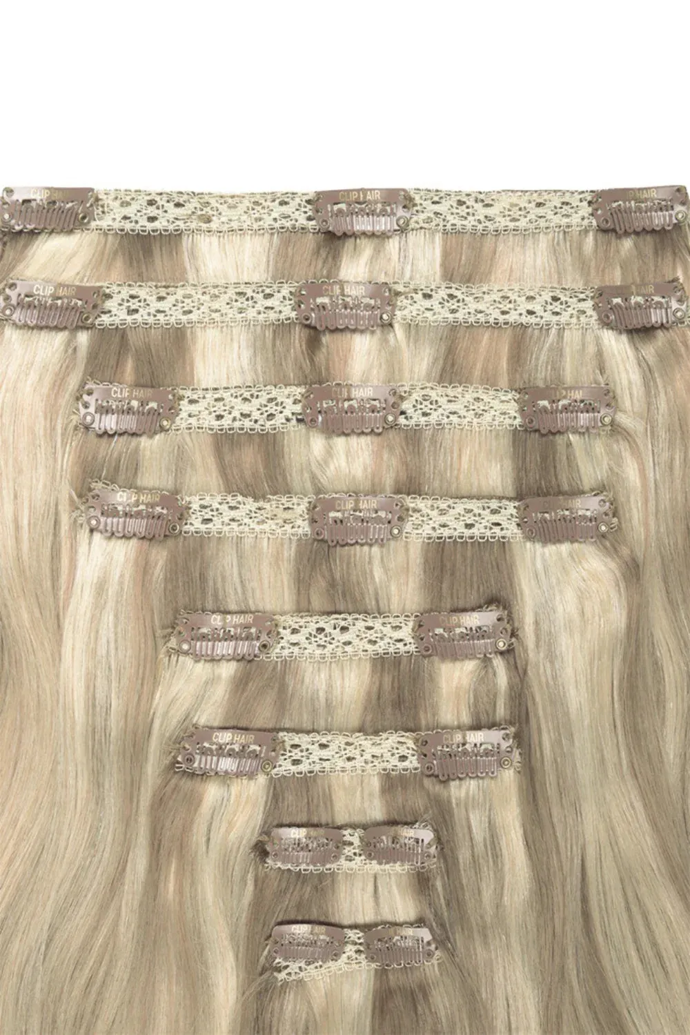 Oak Brondie Double Wefted Full Head Clip In Hair Extensions