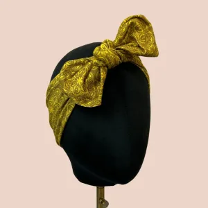 Olive Medallions Top Knot Headband