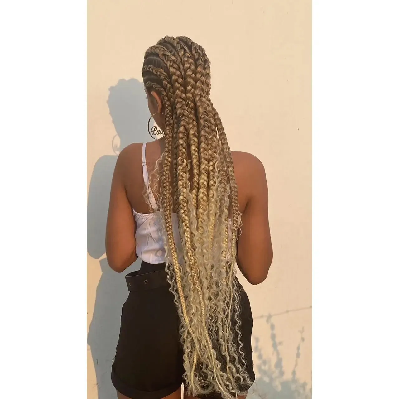 Ombre 27/30 Medium Blonde Deep Wave Bulk Human Hair For Braiding