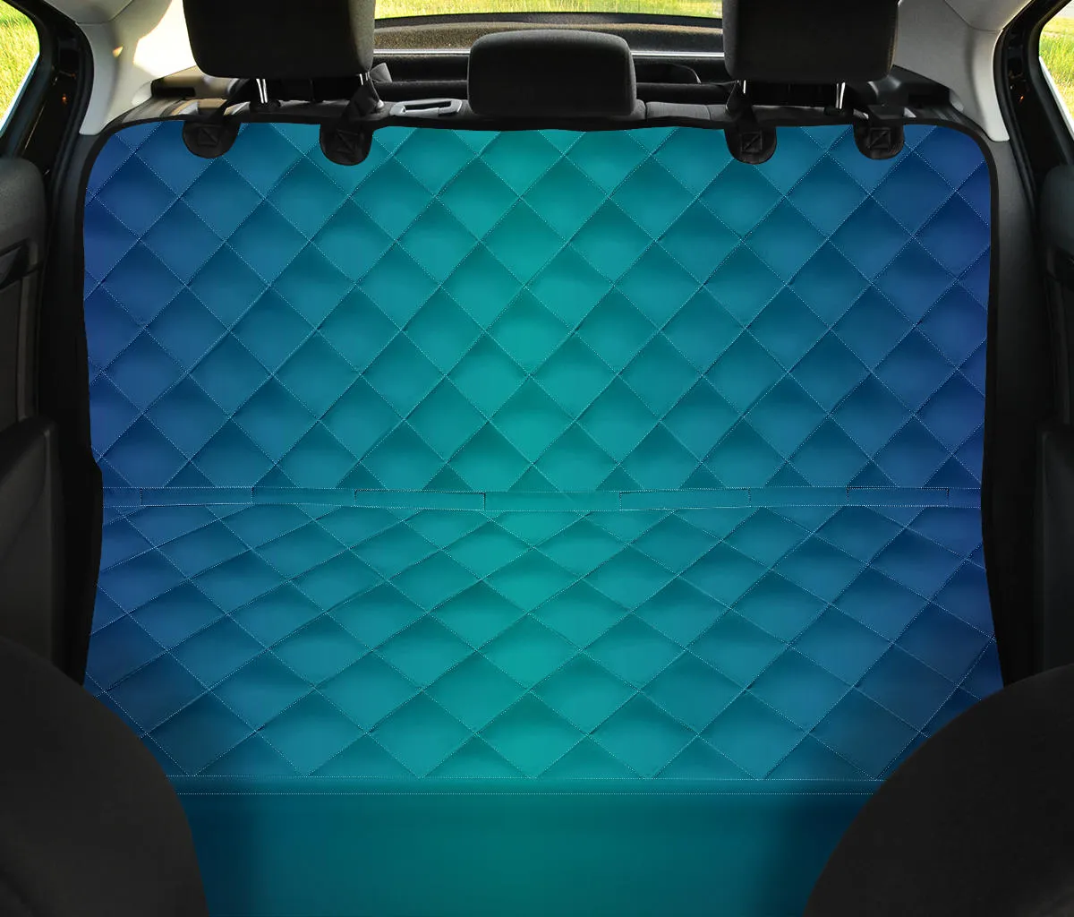 Ombre Blue Turquoise Car Pet Seat Cover Auto Back Seat Protector