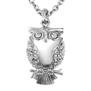 Owl Cremation Pendant Necklace