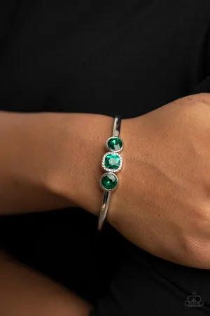 Paparazzi Royal Demands - Green Bangle Bracelet