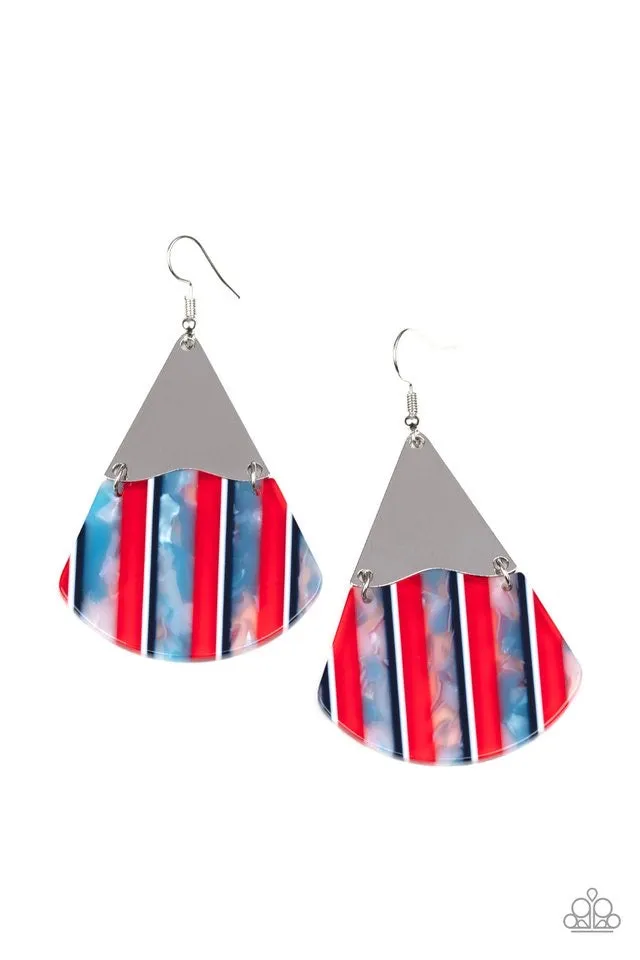 Paparazzi Social Animal Earrings Red