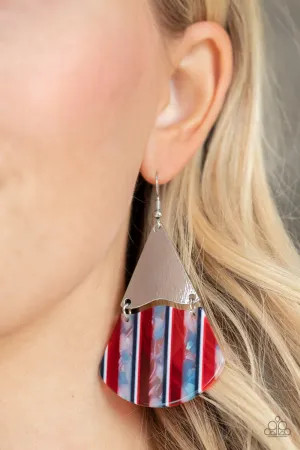 Paparazzi Social Animal Earrings Red