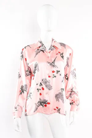 Paris Rose Silk Shirt