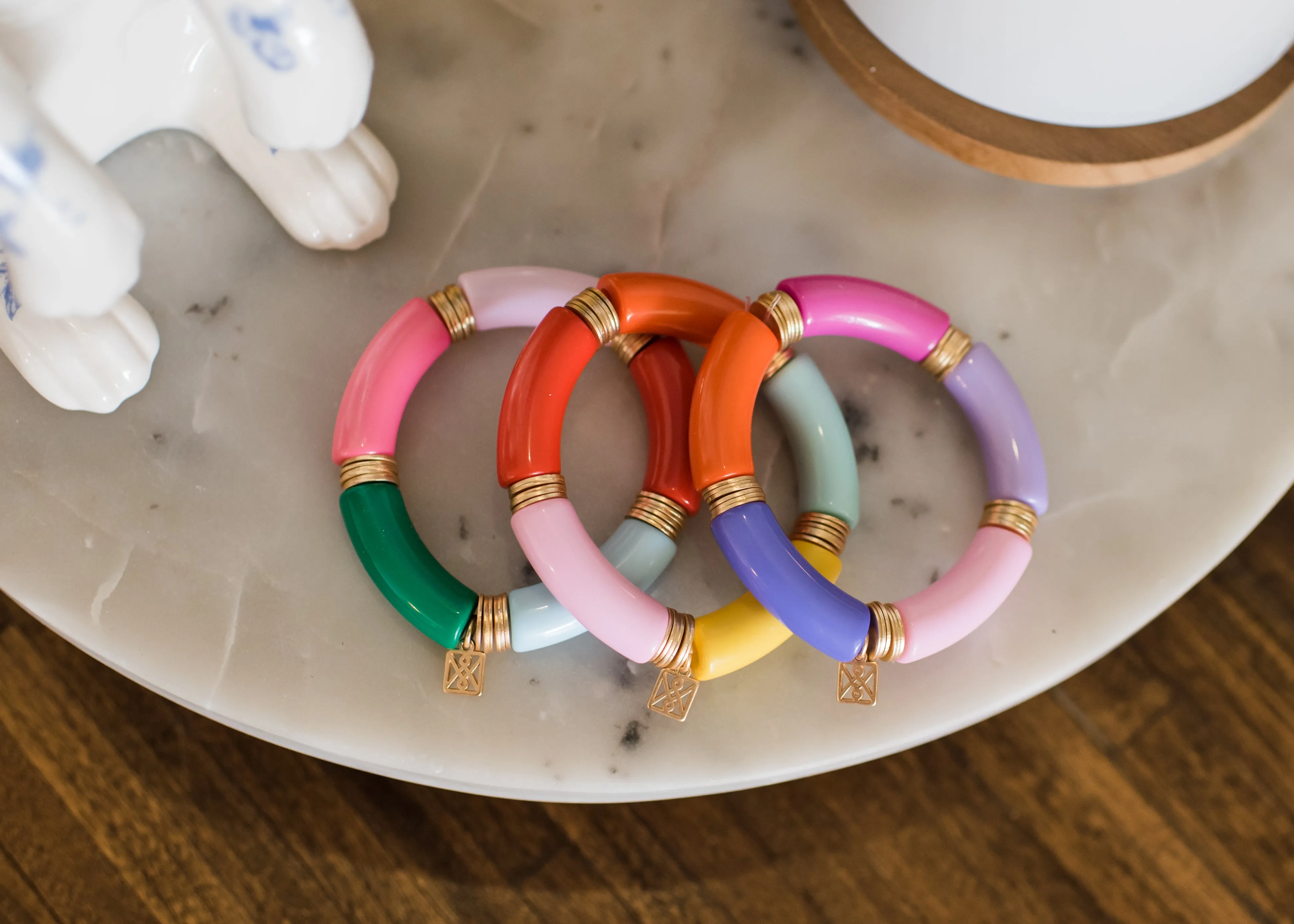 Pastel Collection Bamboo Bracelets