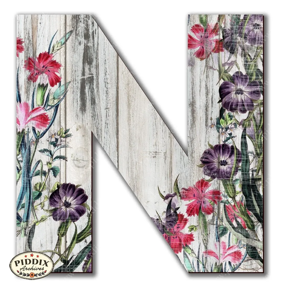 PDXC19102 -- Wooden Letter "N"