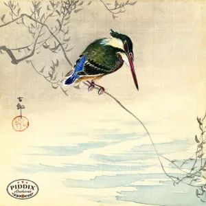PDXC19517 -- Japanese Bird and Leaves