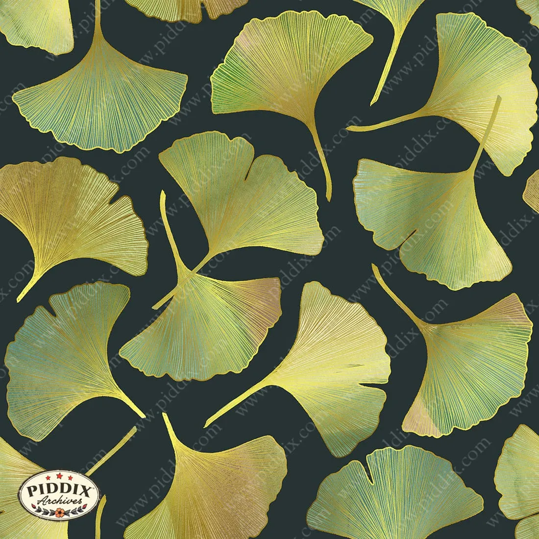 PDXC23647 -- Ginko Leaves Pattern