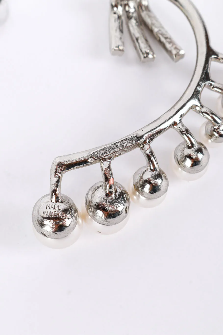 Pearl Rhinestone Ear Cuff & Earring Set