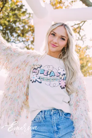 Pi Beta Phi Philanthropy Colorful Flowers Tee