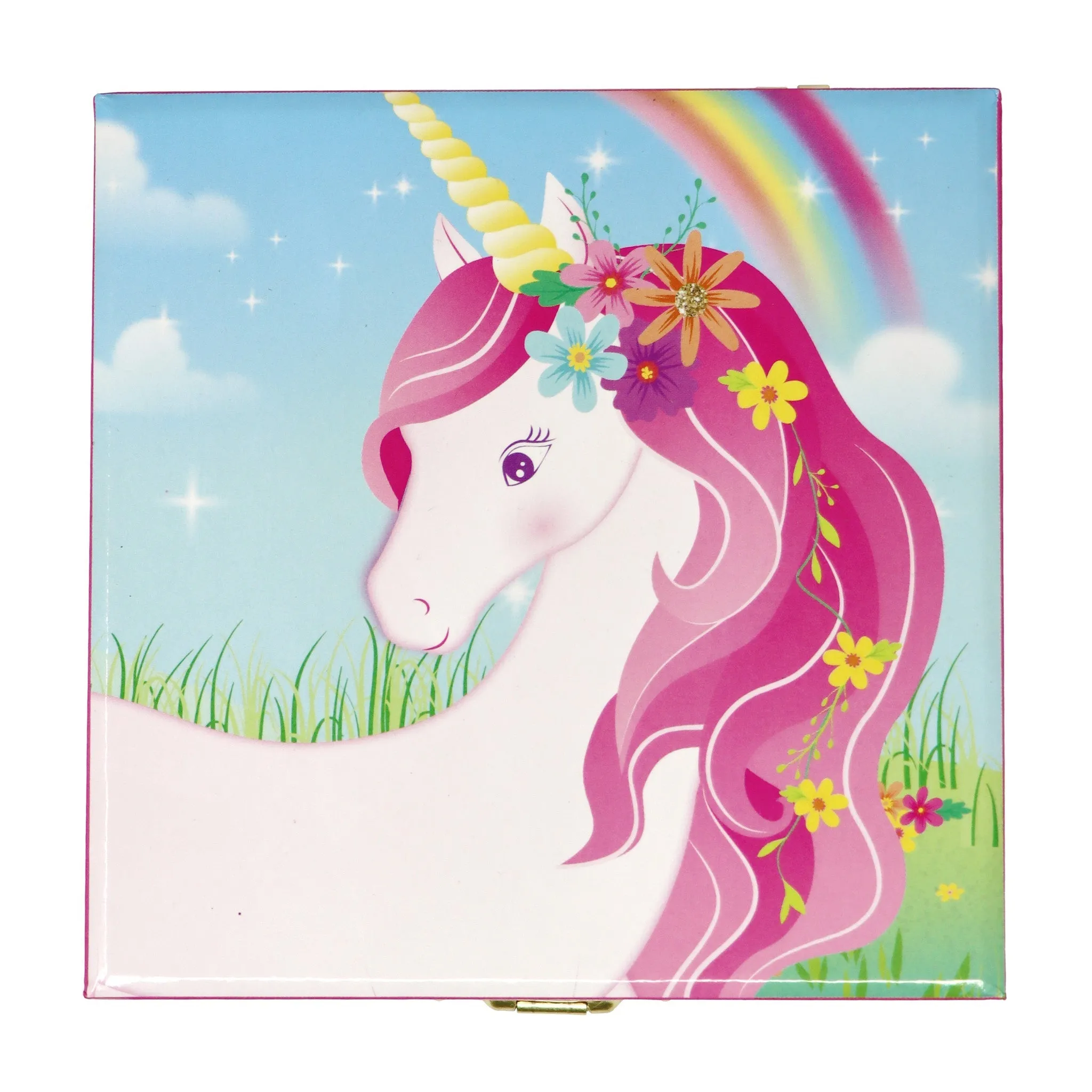 Pink Poppy  Stardust Unicorn Musical Jewellery Box Small