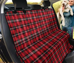 Plaid Red Black White Pet Dog Seat Cover Protector