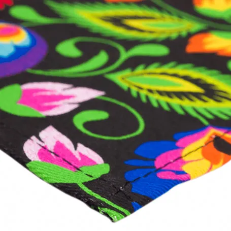 Polish Traditional Folk Art Table Runner (Lowicz Black)