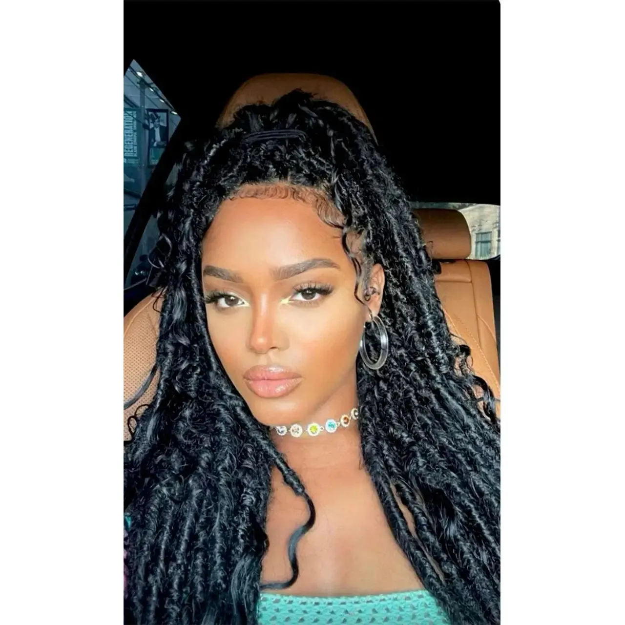 Pre-looped Crochet Boho Locs With Deep Wave Hair Curls