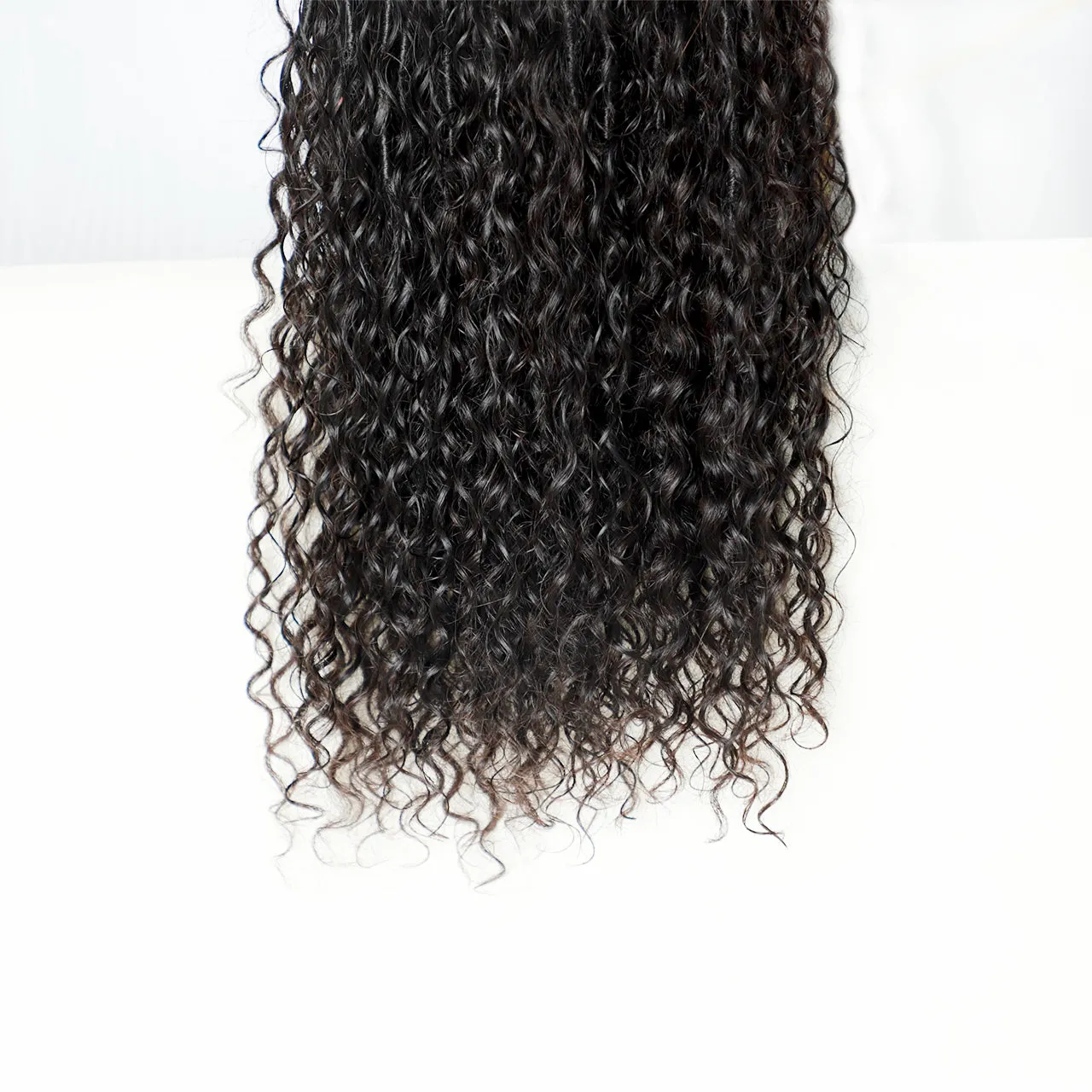 Pre-looped Crochet Boho Locs With Deep Wave Hair Curls