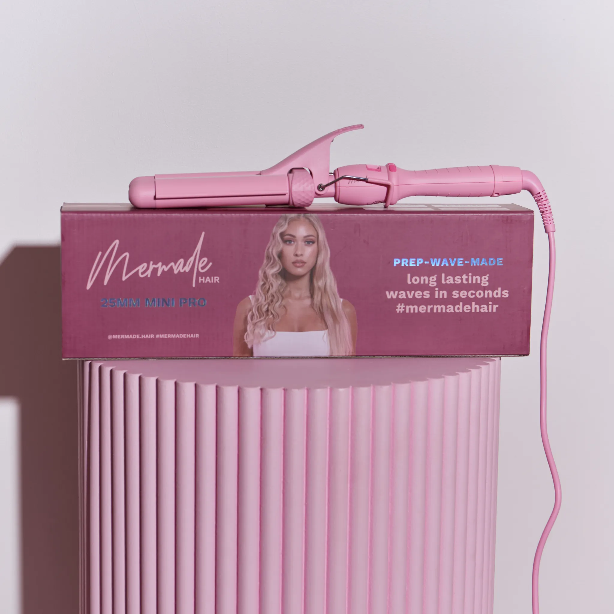 PRO Mini Hair Waver - 25mm Pink