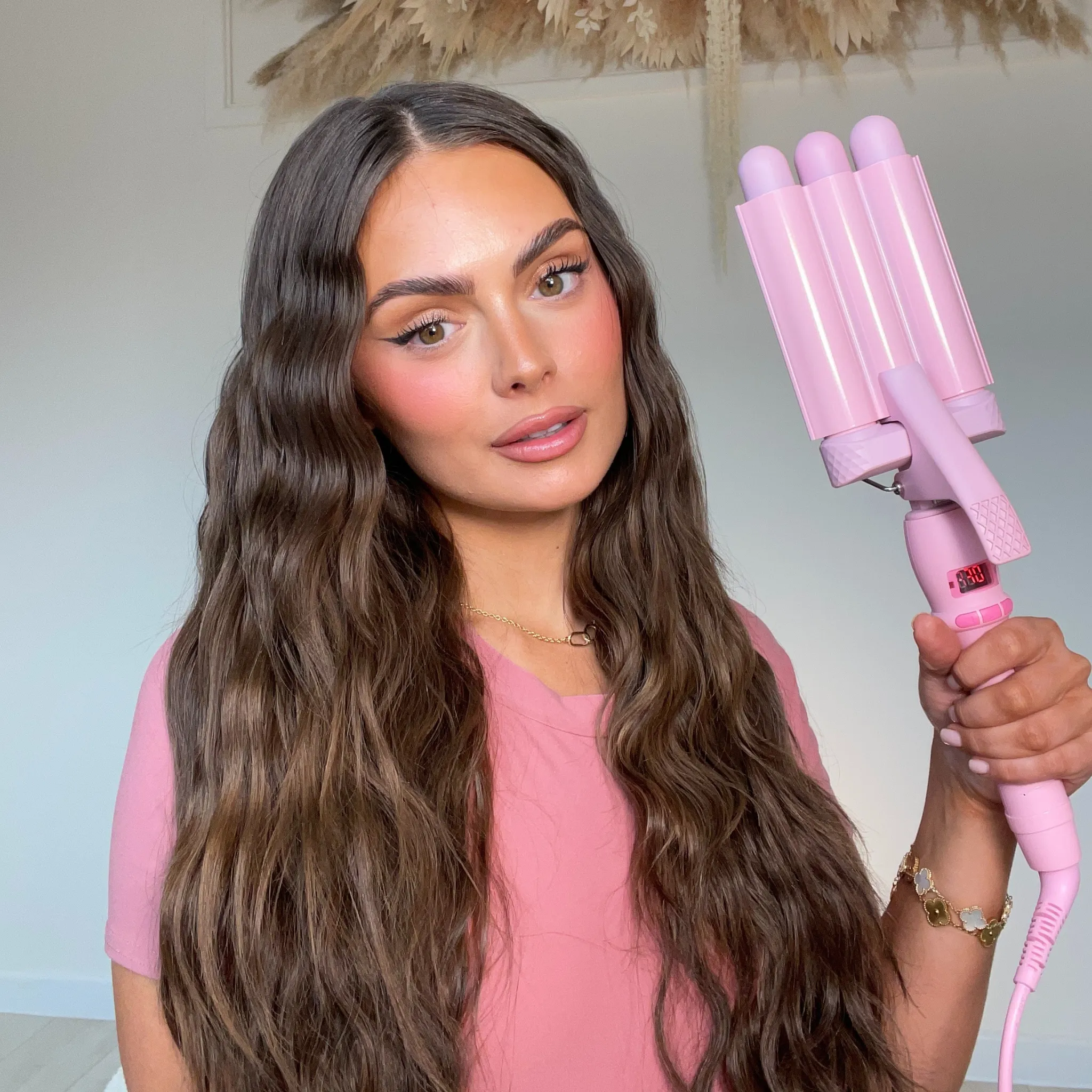 PRO Mini Hair Waver - 25mm Pink