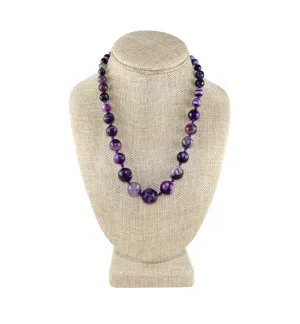 Purple Knotted Necklace