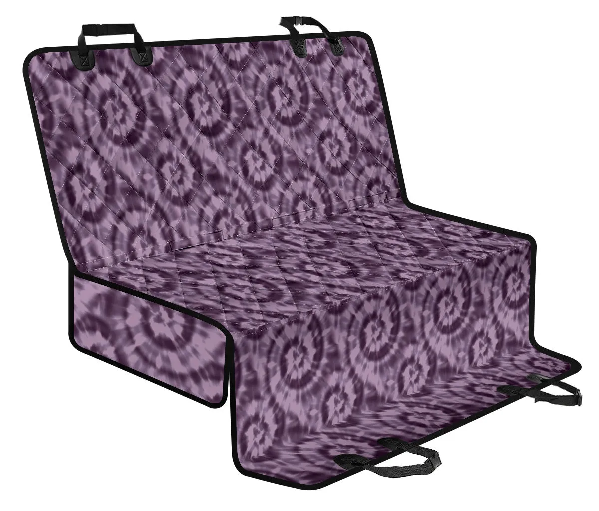 Purple Tie Dye Back Seat Cover Seat Protector For Pets