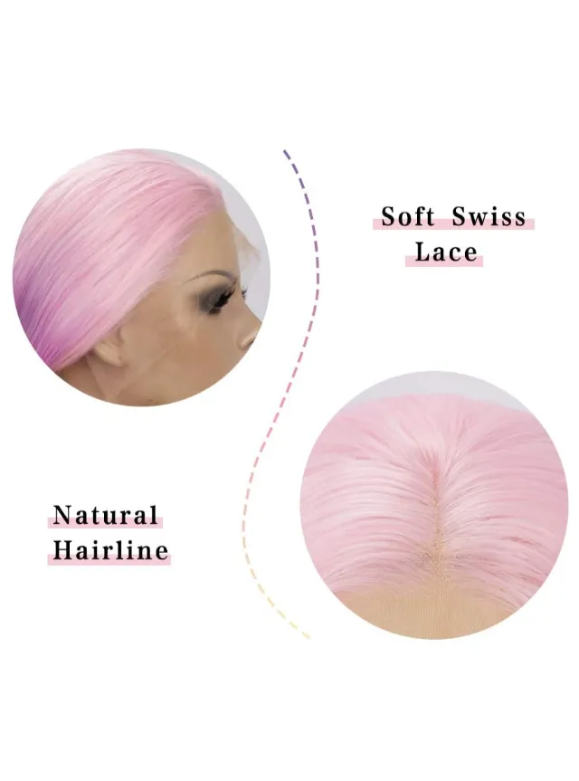 Rainbow Long Mermaid Colorful Lace Front Wig