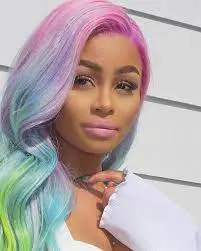 Rainbow Long Mermaid Colorful Lace Front Wig