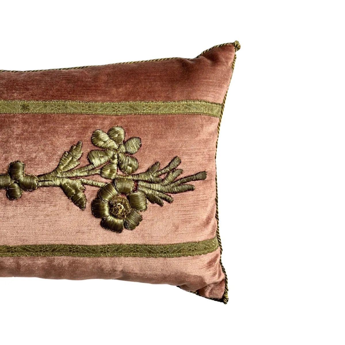 RESERVED: Antique Ottoman Raised Gold Metallic Embroidery (#E061423 | 12 x 19")