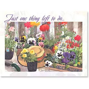 Retirement Card: Hat w/flowers