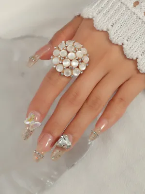 Rhinestone Decor Ring- FD ⚡
