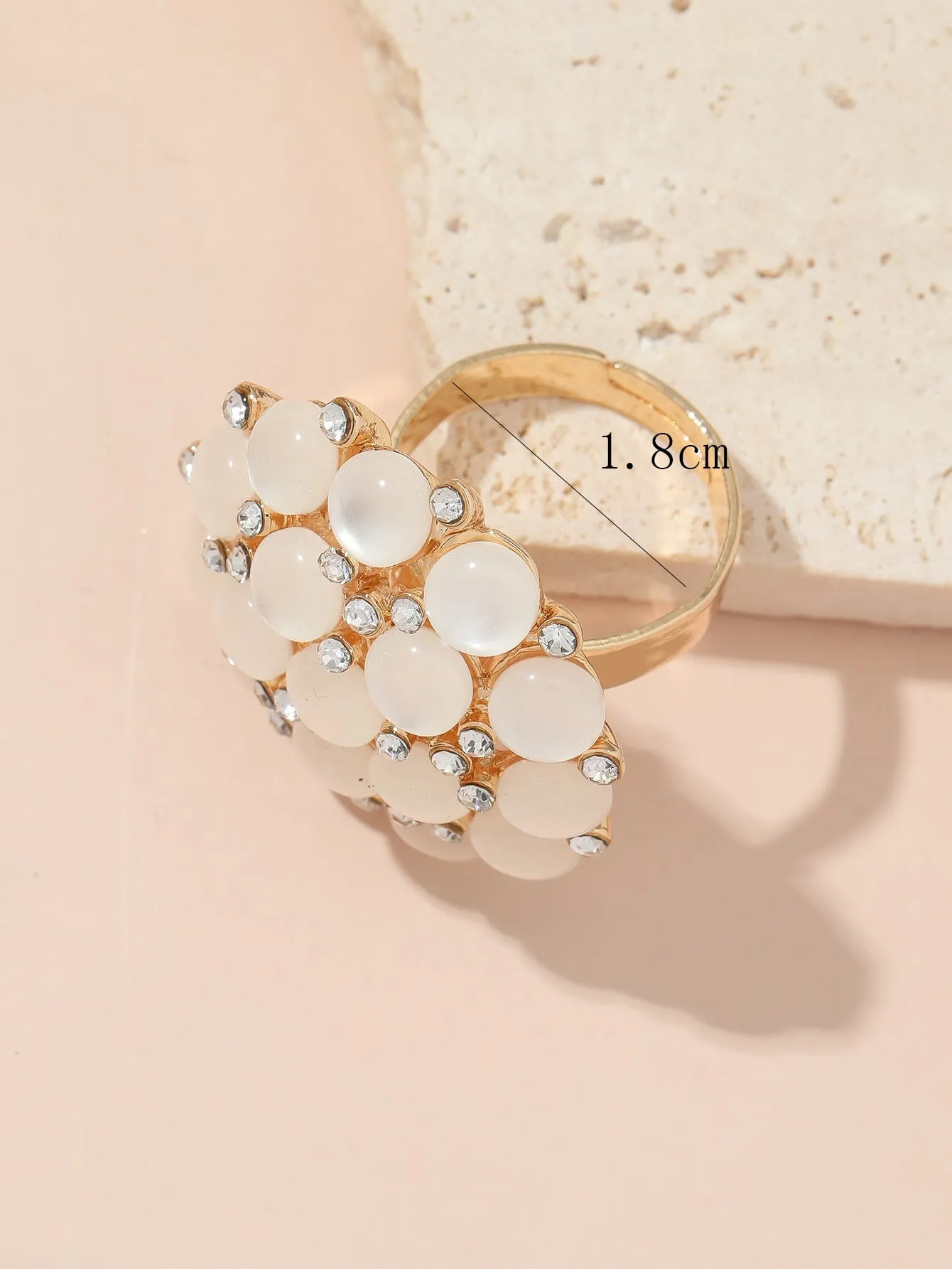 Rhinestone Decor Ring- FD ⚡