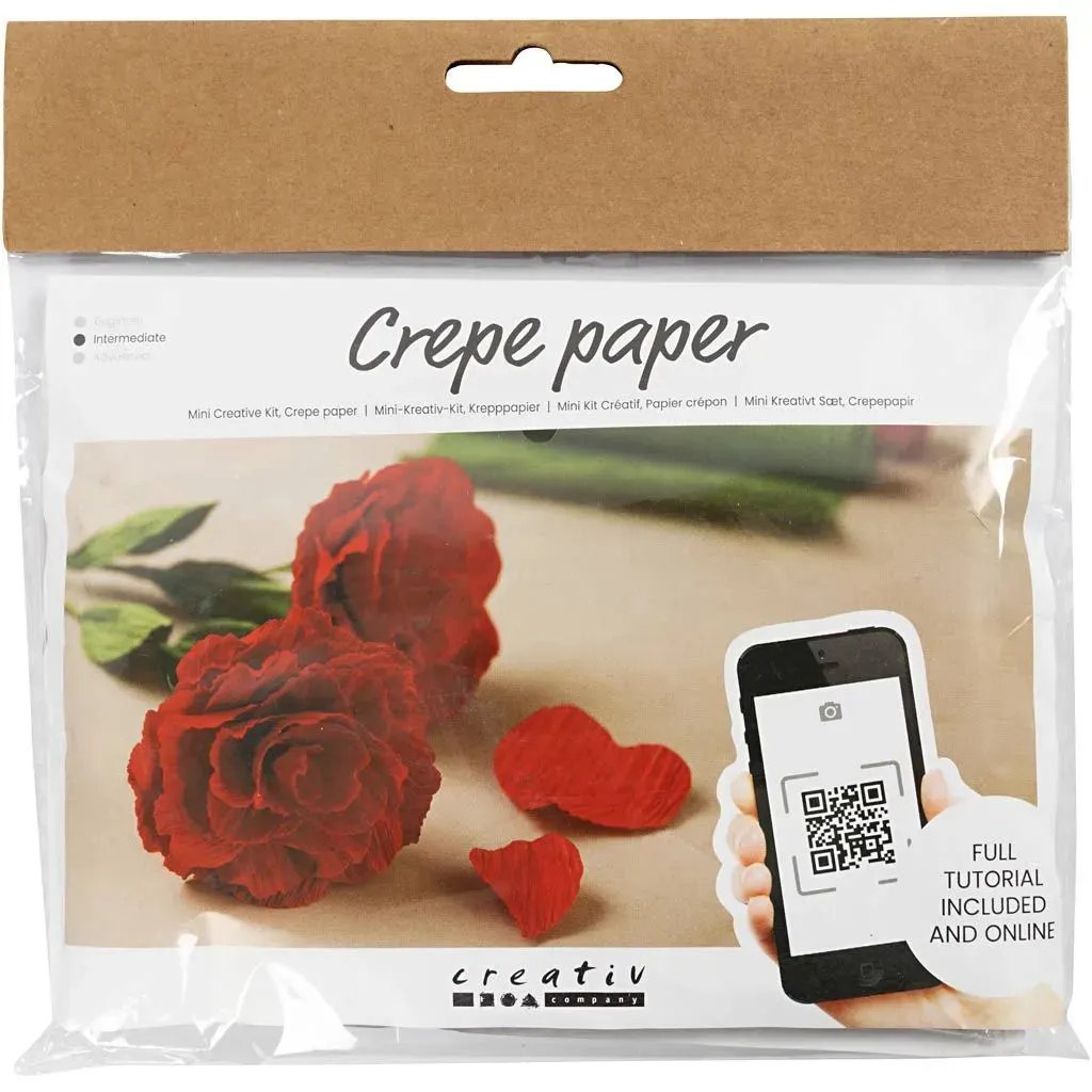 Roses Mini Craft Kit Crepe Crêpe | All Materials & Instructions