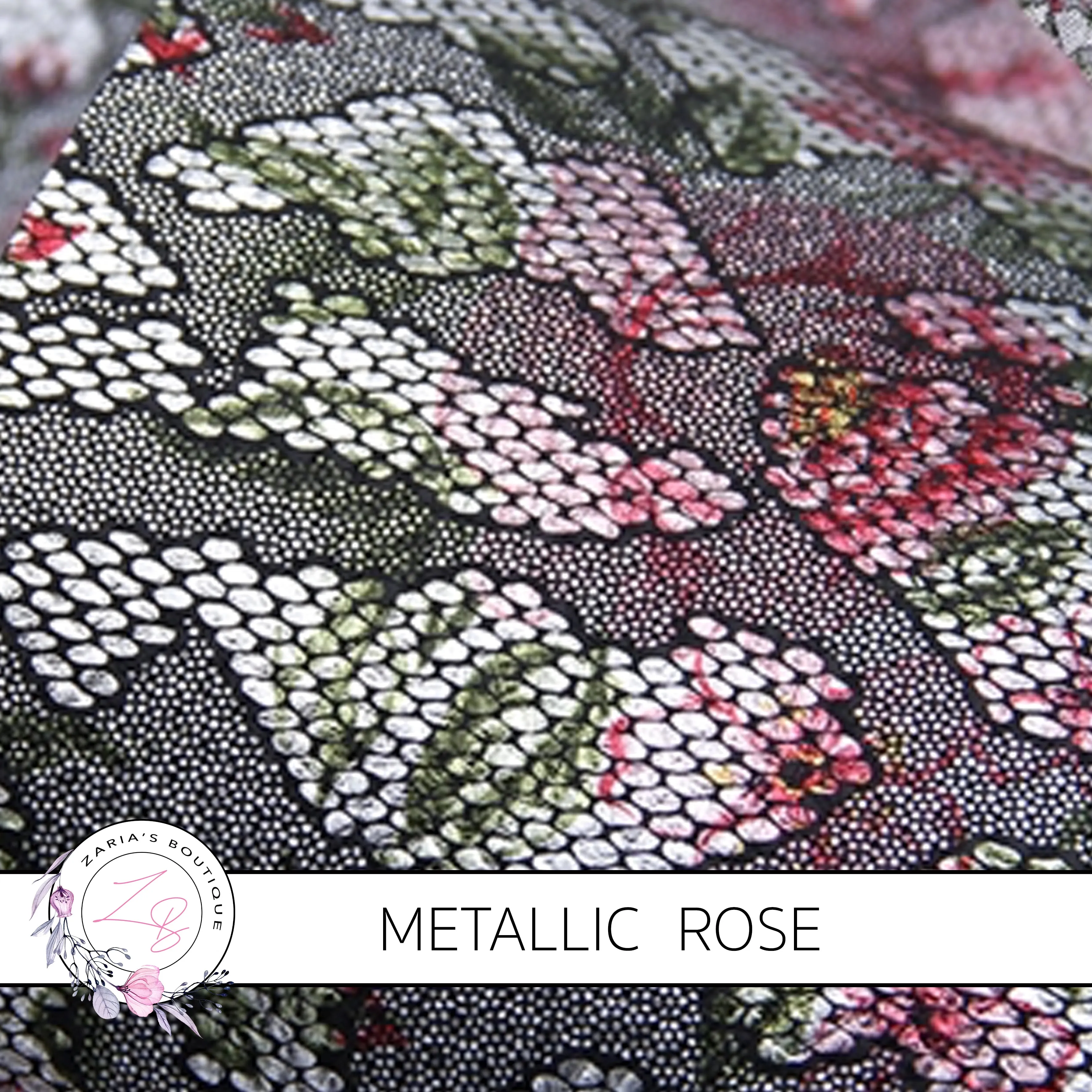 SALE Vintage Rose Light Pink Metallic Silver Embossed Lace Floral  ~ Faux Leather Sheets