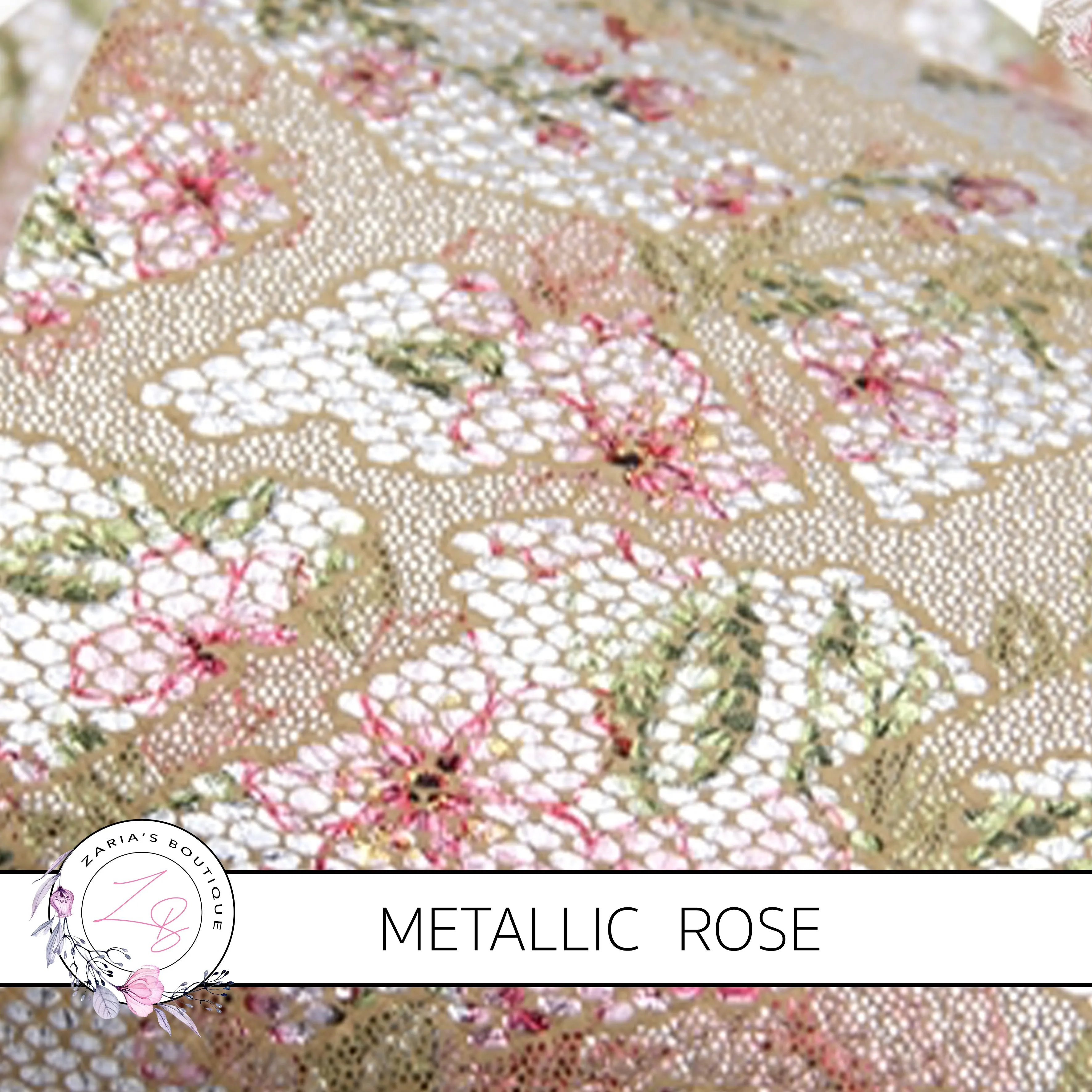 SALE Vintage Rose Light Pink Metallic Silver Embossed Lace Floral  ~ Faux Leather Sheets