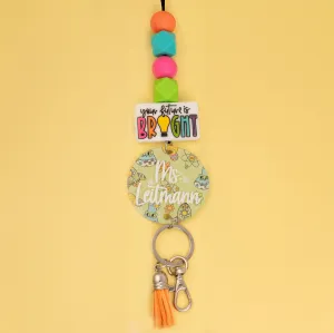 Science Printed Acrylic Lanyard