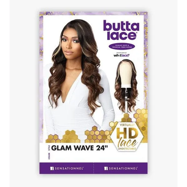 Sensationnel Butta Human Hair Blend Lace Front Wig - GLAM WAVE 24"