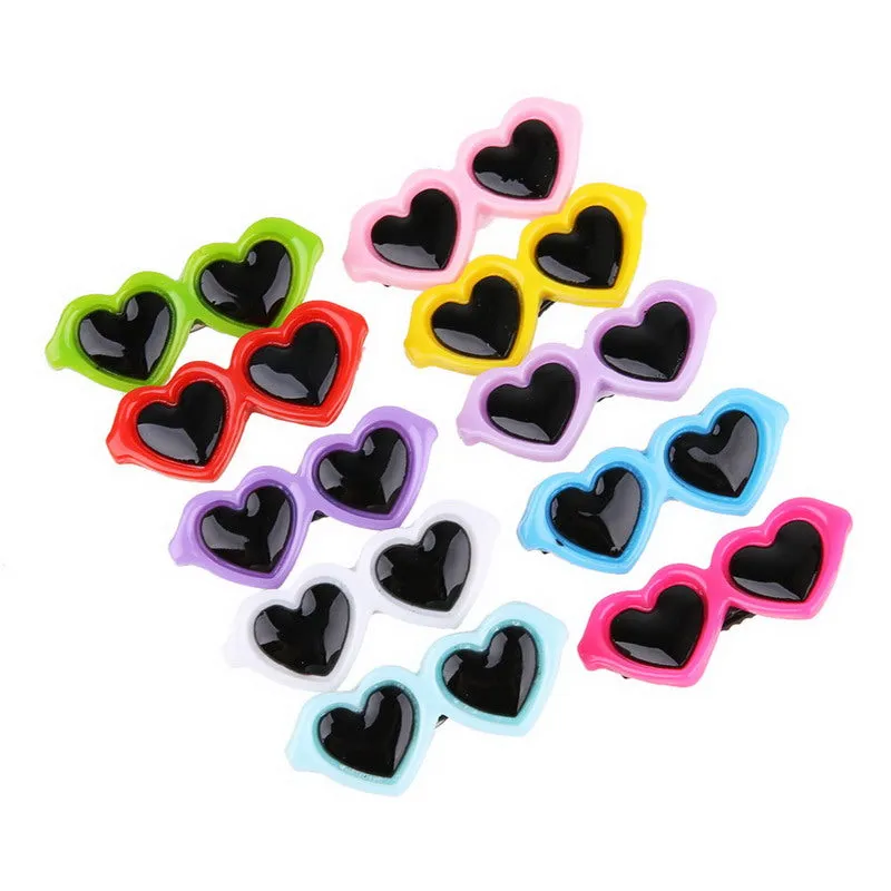 Set of 10 Cute and Colorful Fur Clips
