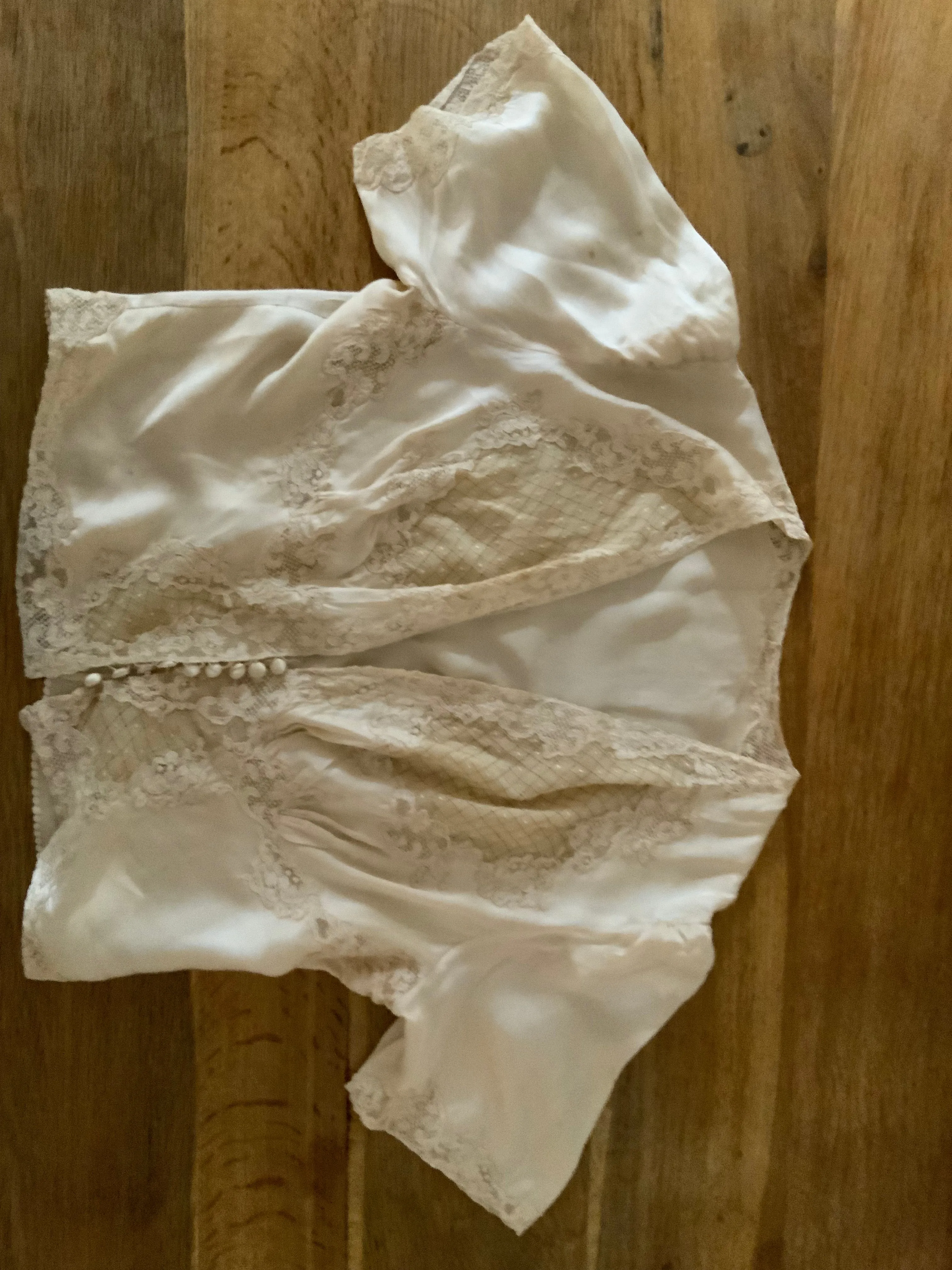 Silk Bed Jacket - 50s - 50Y